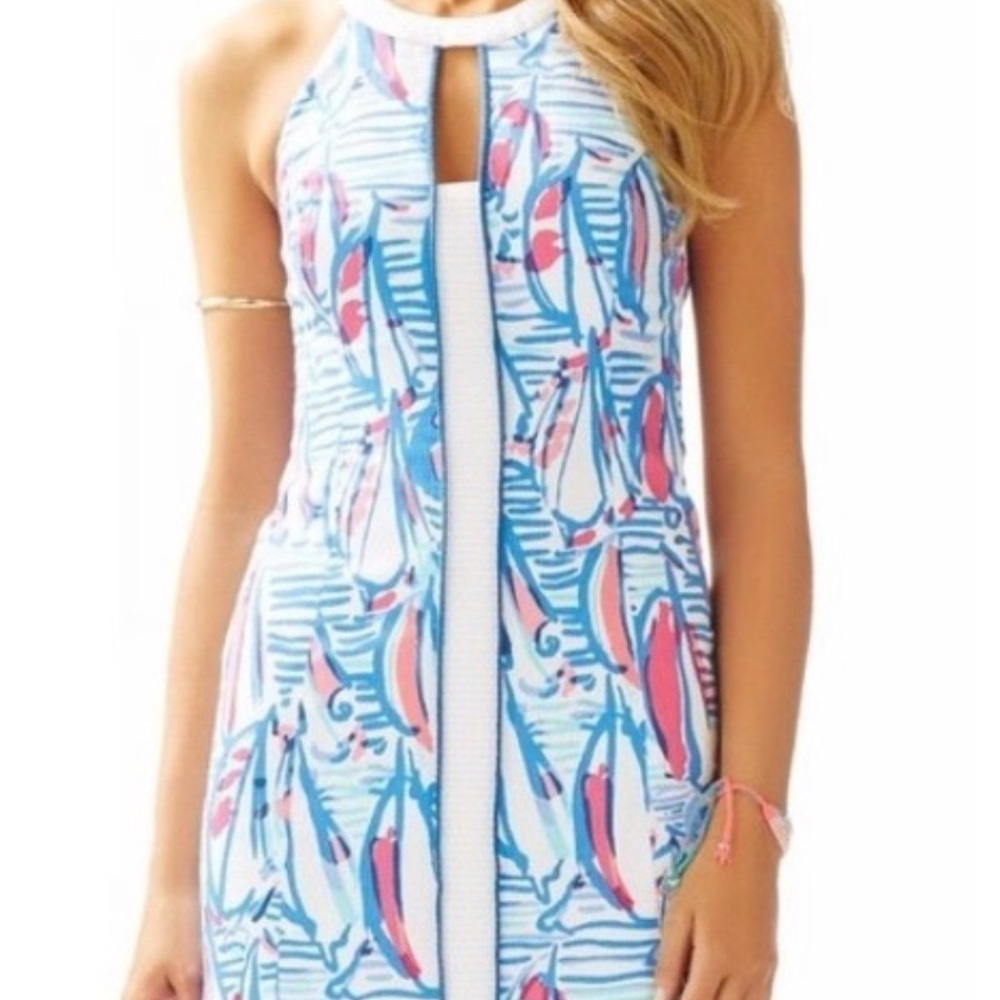 SOLD! Lilly Pulitzer Women's Pearl Resort Shift Dress sz 4